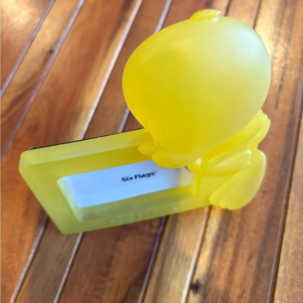 Vintage Looney Tunes Tweety Bird picture frame produced for Six Flags